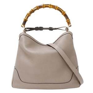 Gucci GUCCI Women's Handbag, Brand Handbag/Shoulder Bag, 2-way, Bamboo Leathe...